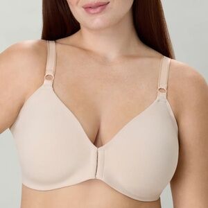 WonderBra Easyfit Wirefree Front Close Bra Sz 40D in Almond